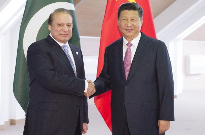 시진핑 주석, 나와즈 샤리프 파키스탄 총리 회견(포토)