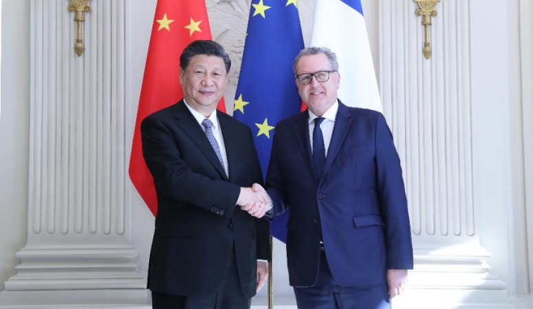 시진핑 中 국가주석, 페랑 프랑스 하원의장 회견