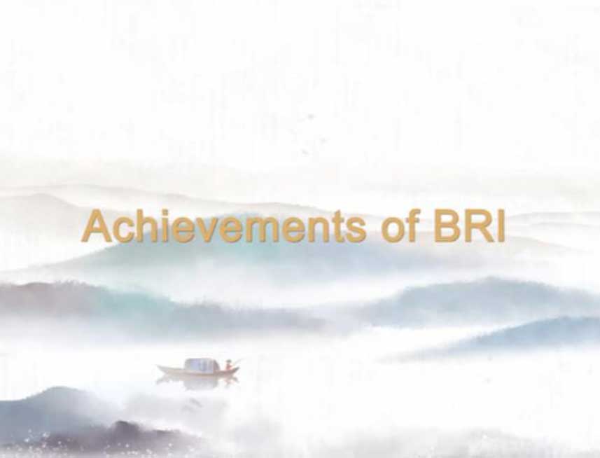 Achievements of BRI
