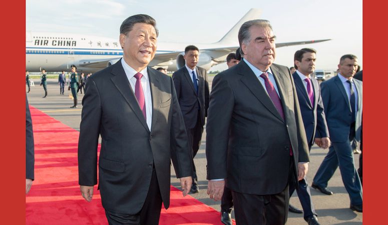 시진핑 주석 두샨베이에 도착, 제5차 CICA 정상회의 참석 및 타지키스탄공화국 국빈방문 개시