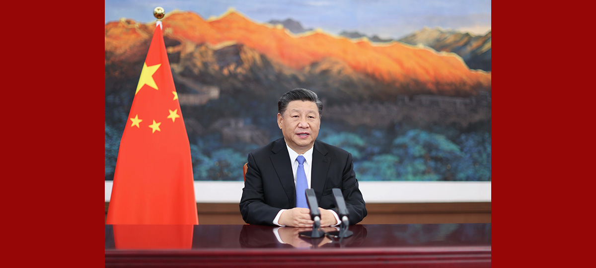 시진핑 주석 제3회 중국국제수입박람회 개막식에서 화상 연설 발표