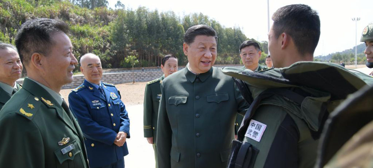 시진핑 무장경찰 제2기동 총대 시찰