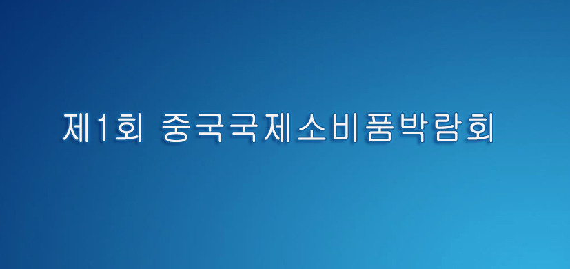 제1회 중국국제소비품박람회