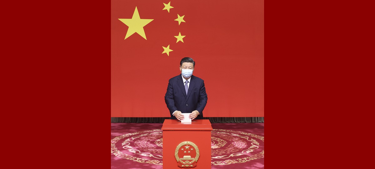 中 시진핑 주석, 베이징시 시청구 인민대표대회 대표 교체 선거 투표