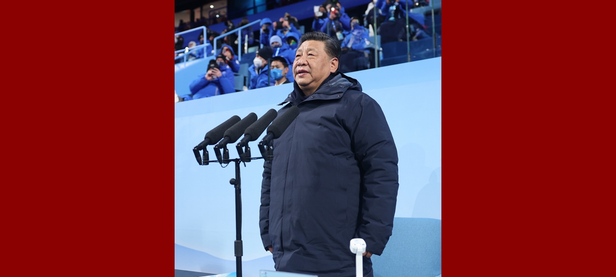 시진핑 주석, 베이징 동계올림픽 개막 선언