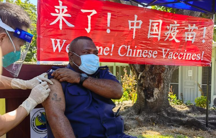 파푸아뉴기니, 중국산 백신 접종 개시