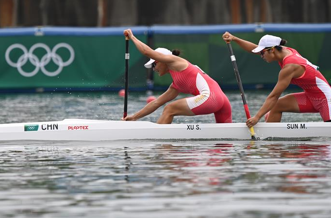 카누 스프린트——쉬스샤오/쑨멍야, 여자 카누 2인승 500m 금메달