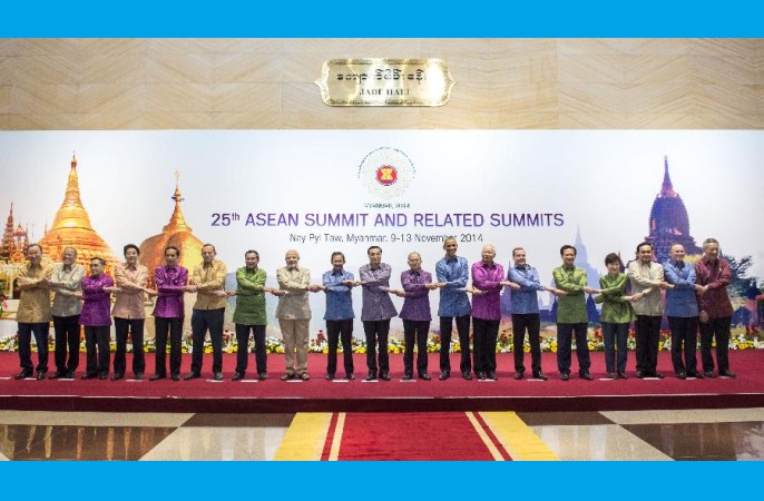 리커창 총리, 떼인 세인 미얀마 대통령 내외가 개최한 환영만찬 참석