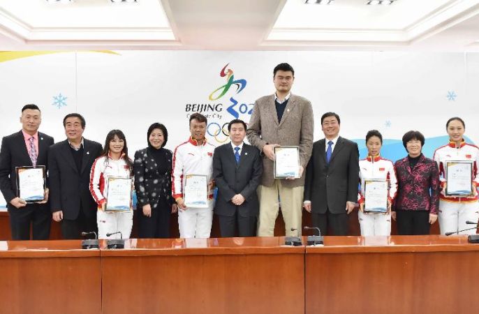야오밍 등 6명 중국 동계올림픽 유치 홍보대사 임명