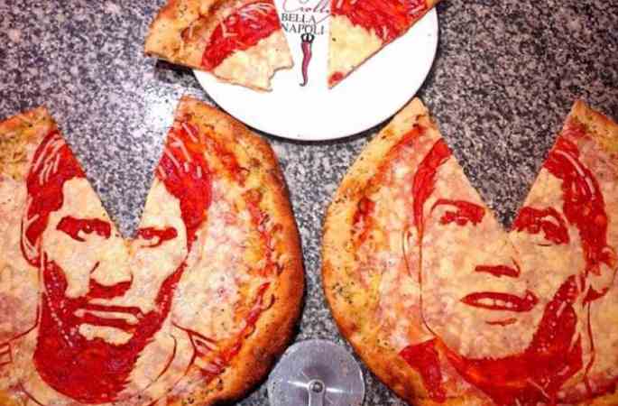 이탈리아 쉐프가 만들어 주는 유명인 초상화 피자