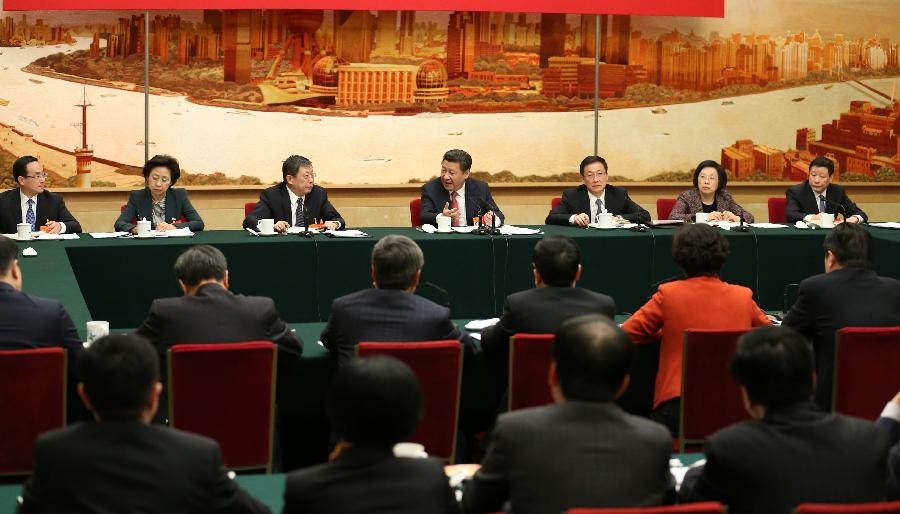 시진핑 주석, 상하이 대표단 심의에 참석