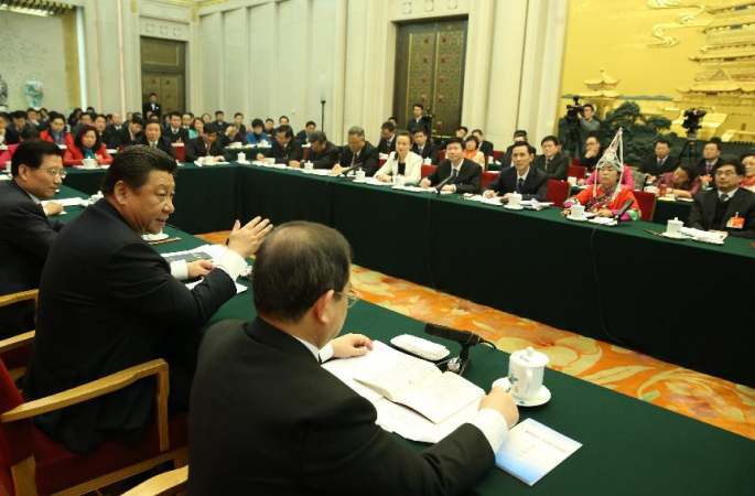 (양회)시진핑 주석, 장시 대표단 심의 참석