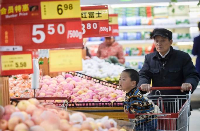 중국 3월 CPI 동기대비 1.4% 증가