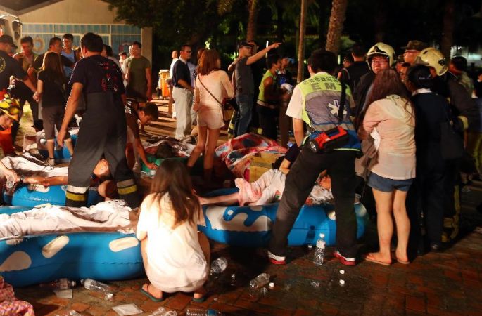 타이완 신베이 분진 폭발 사고 부상자수 516명으로 늘어
