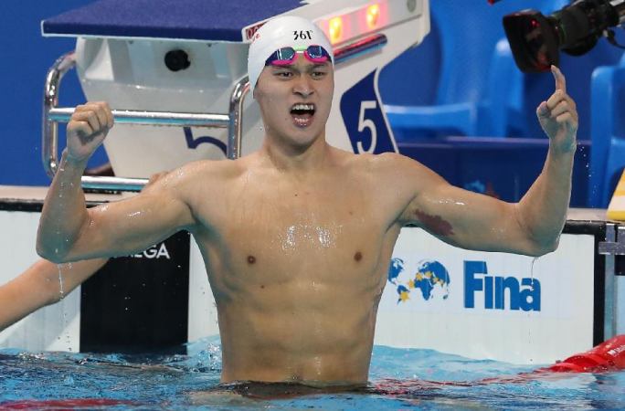 세계수영선수권대회, 쑨양 남자 400m자유형 우승