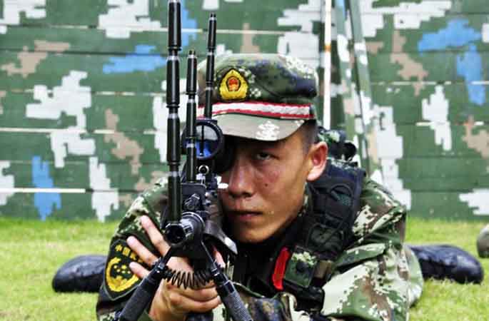 무장경찰 저격수 합동 훈련