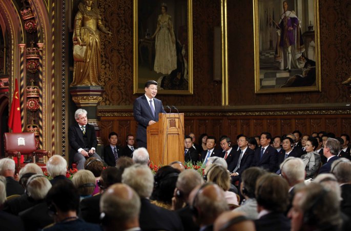 시진핑 주석, 영국 의회서 연설 발표