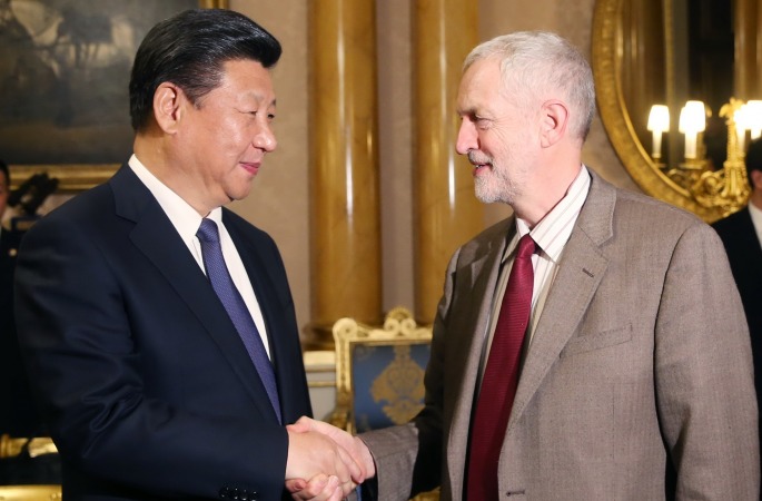 시진핑 주석, 영국 노동당 당수 회견