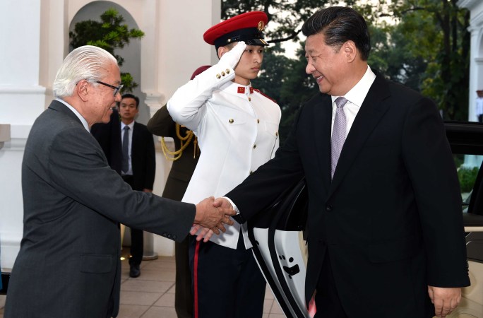 시진핑 주석, 싱가포르 대통령 회견