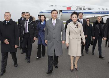 시진핑 中주석, 파리에 도착해 파리기후변화대회에 참석