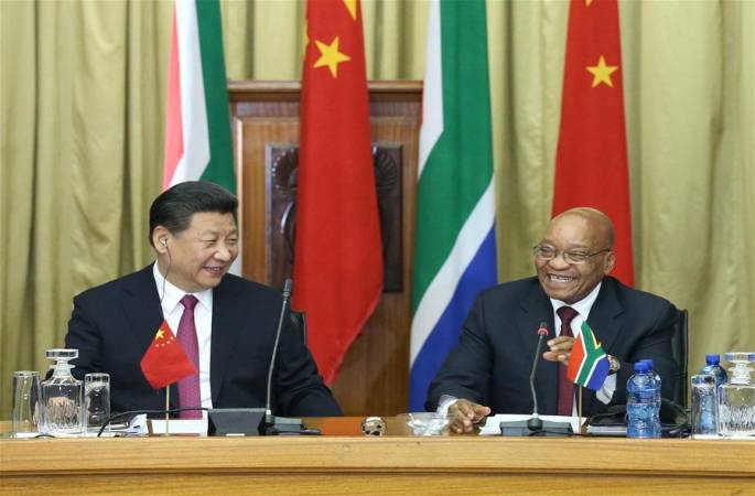 시진핑 中주석 남아프리카 대통령 주마와 회담