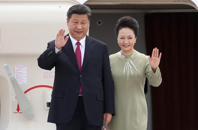 시진핑 中 국가주석 프리토리아에 도착해 남아프리카에 대해 국빈방문 시작