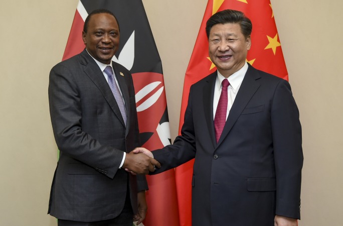 시진핑 주석, 케냐 대통령 회견