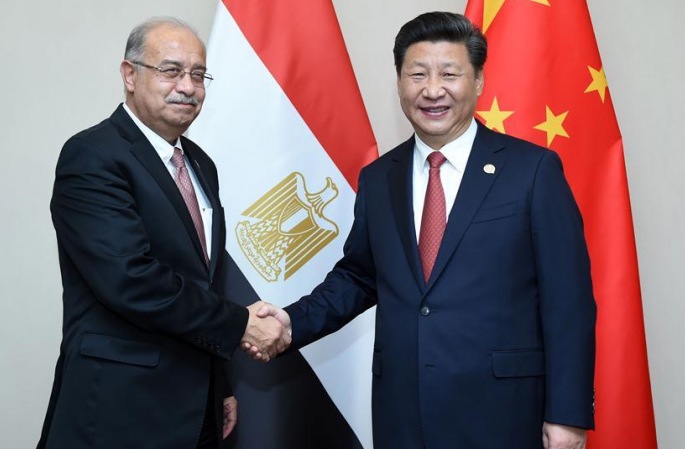 시진핑 주석, 이스마일 이집트 총리 회견