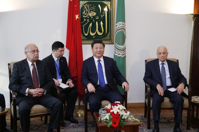 시진핑 주석, 아랍연맹 사무총장 회견