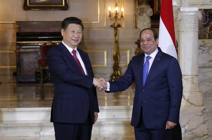 시진핑 주석, 이집트 대통령과 회담