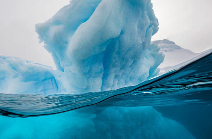 남극 빙하의 절경