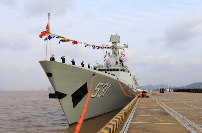 신세대 미사일 호위함 샹탄(湘潭)함, 중국 해군 취역