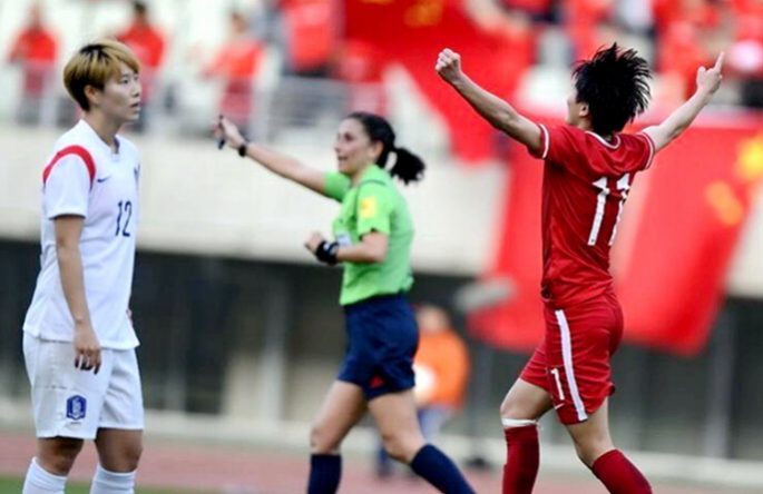 中여자 축구 韓에 1:0으로 勝, 리우는 우리가 간다!