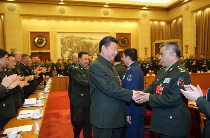 시진핑 中주석, 해방군 대표단 전체회의 참석