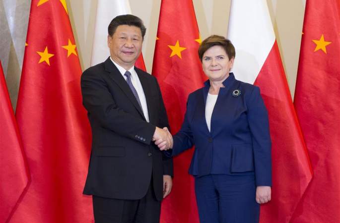 시진핑 주석, 베아타 시드워 폴란드 총리 회견