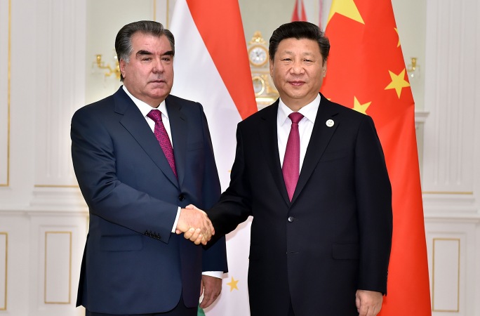 시진핑 주석, 라흐몬 타지키스탄 대통령과 면담