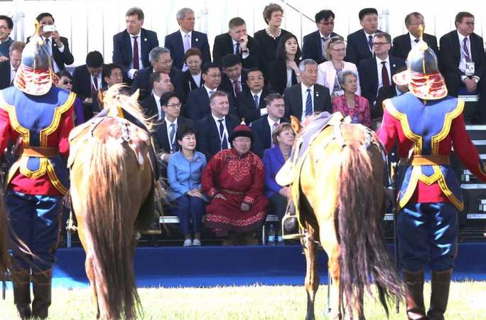 리커창 中 총리, 몽골서 아셈 정상 위해 개최한 나담축제 참석