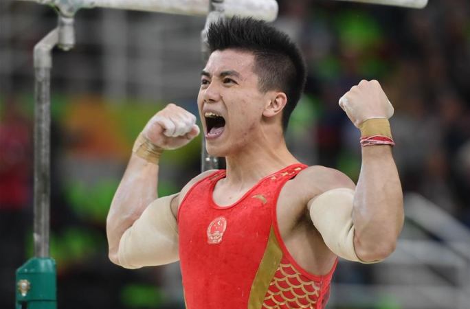 올림픽 남자체조 단체전 중국 대표팀 동메달 획득