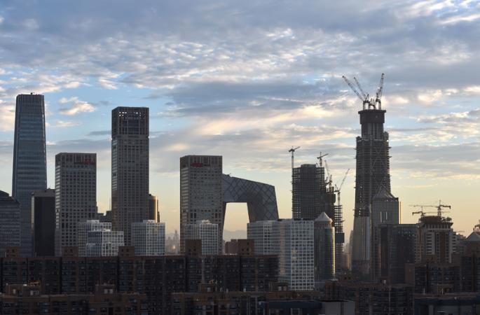 베이징 차오양CBD 핵심구역에 건설 중인 ‘중국존’ 베이징 최고 높이 빌딩