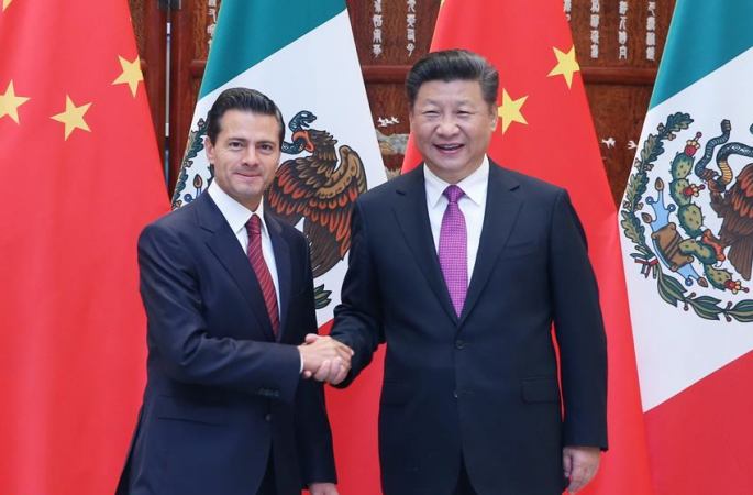 시진핑 주석, 페냐 니에토 멕시코 대통령 회견