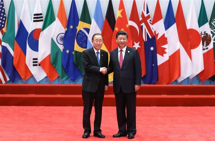 시진핑 주석, 제11차 G20 정상회의에 참석한 맴버와 '특별 귀빈국' 리더 및 관련 국제기구 담당자 영접