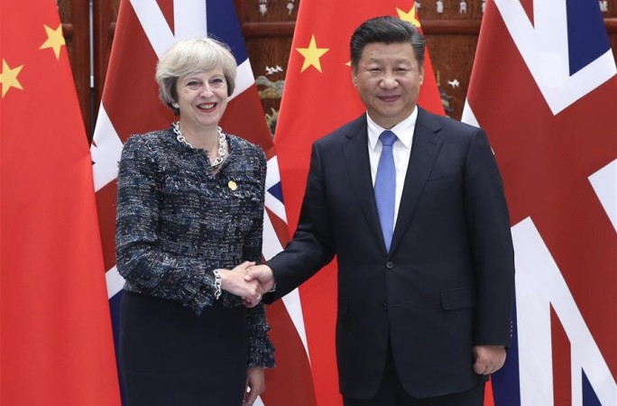 시진핑 中 국가주석, 테레사 메이 영국 총리 회견