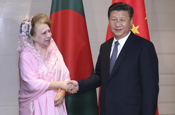 시진핑 주석, 칼레다 지아 방글라데시 민족주의 당주석 회견