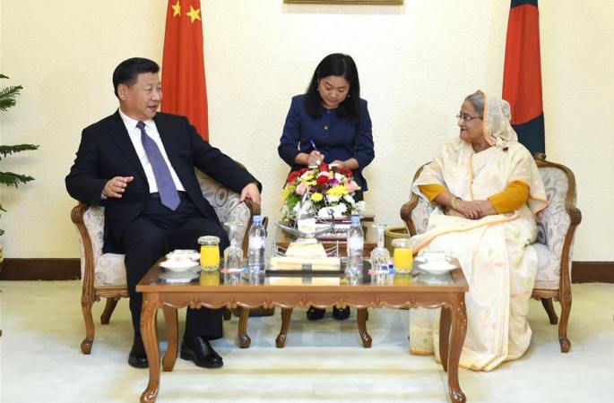시진핑 주석, 하시나 방글라데시 총리와 회담
