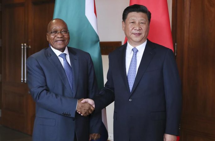 시진핑 주석, 주마 남아공 대통령 회견