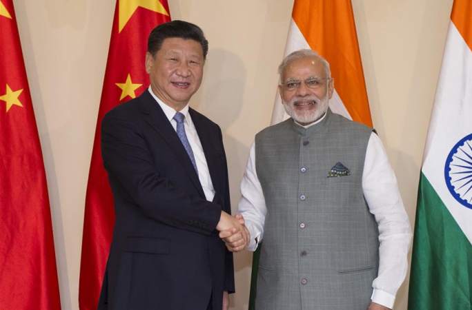 시진핑 주석, 모디 인도 총리 회견