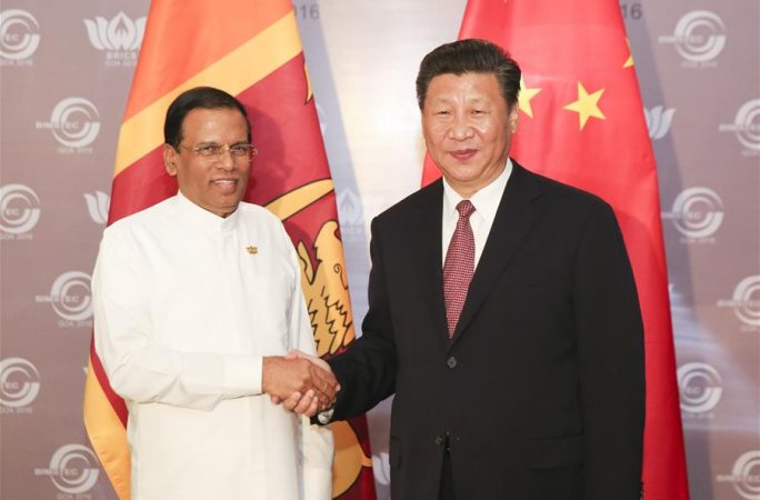 시진핑 주석, 마이트리팔라 시리세나 스리랑카 대통령 회견