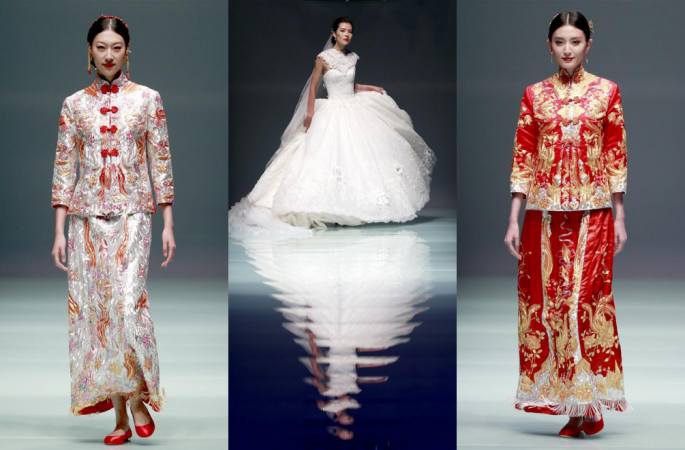 밍루이 웨딩드레스 패션쇼 베이징서