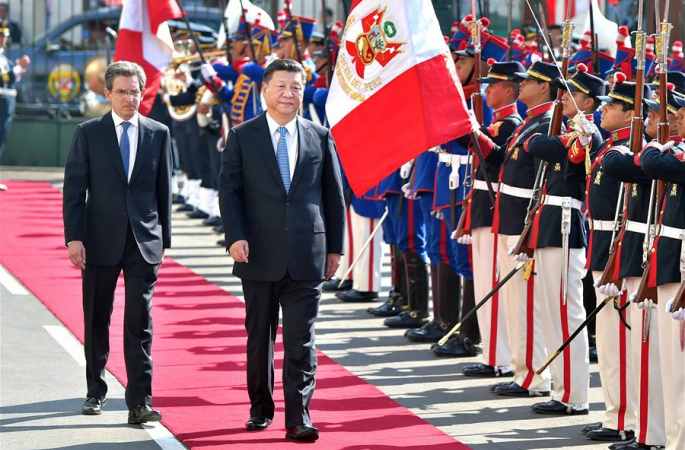 시진핑 주석, 루스 살가도 페루 국회의장 회견