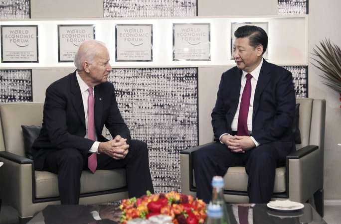 시진핑 주석, 조 바이든 미국 부통령 회견